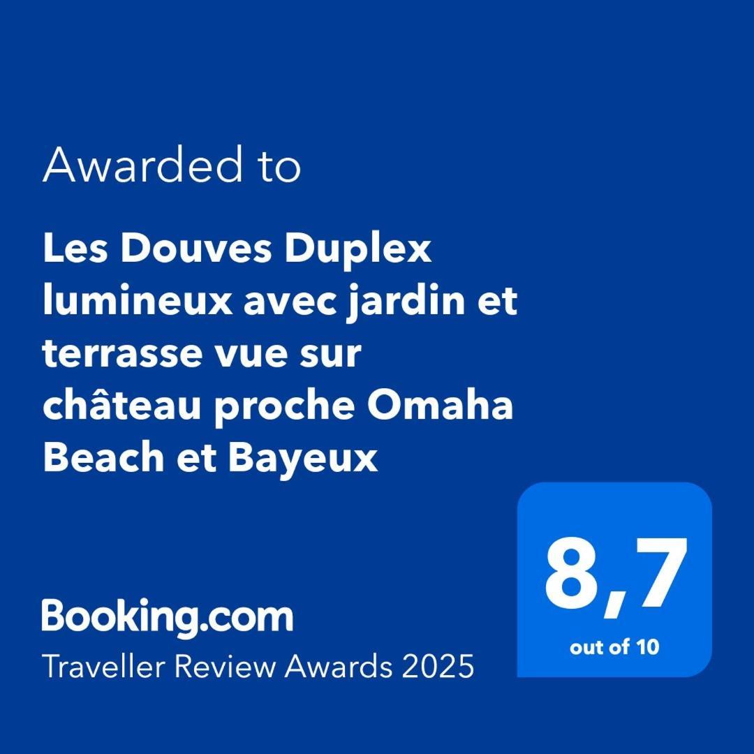 Les Douves Duplex 5 Personnes Lumineux Avec Jardin Et Terrasse Amenagee , Vue Sur Chateau A 5Mn De La Mer, Proche Omaha Beach Et Bayeux Commes Exteriér fotografie